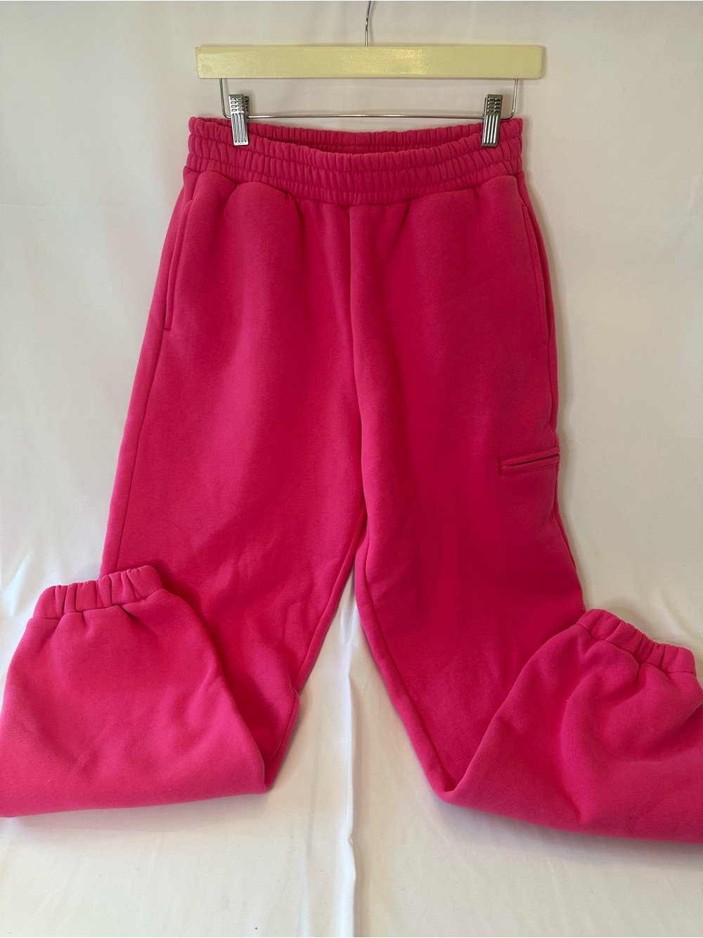 Women's Hot Pink Fleece Joggers - Cozy Track Pants